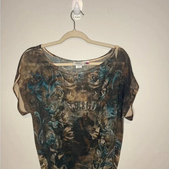 VTG Western Y2K JODY COWGIRL Flowy Top - Picture 11 of 15